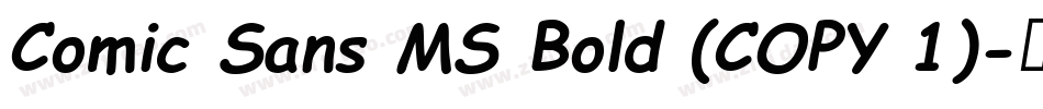 Comic Sans MS Bold (COPY 1)字体转换